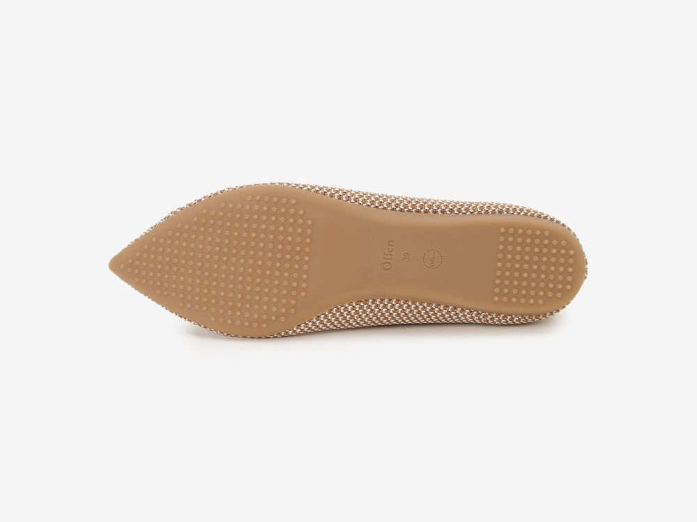 scallop pattern / WHITE & BROWN | Offen