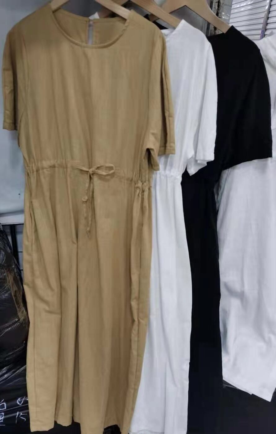 ウエストドロスト コットンワンピース   ASF-212010-1039