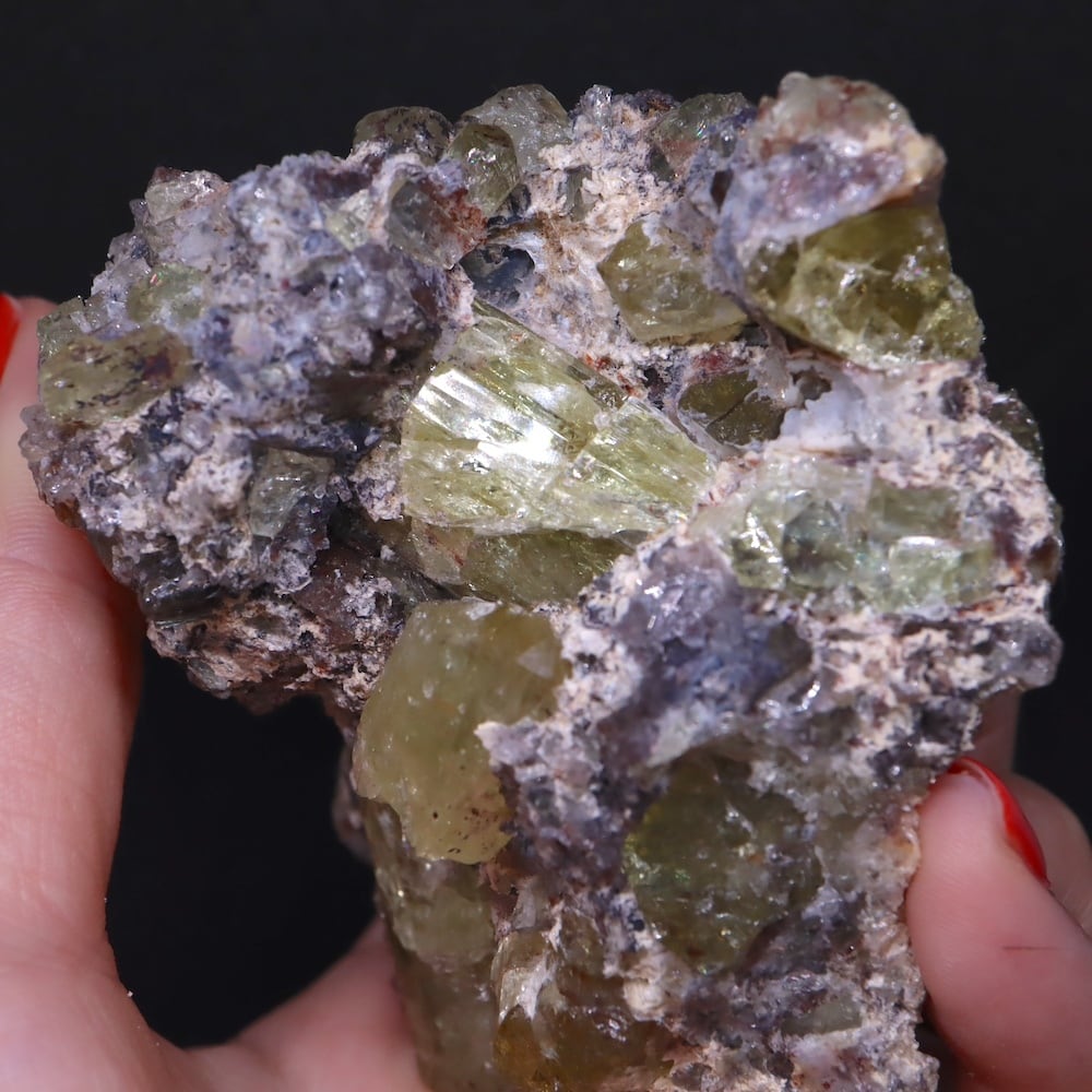 大きい結晶ごろごろ！フローアパタイト 弗素燐灰石 456.6g AP096 鉱物