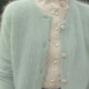 Mink fleece cardigan