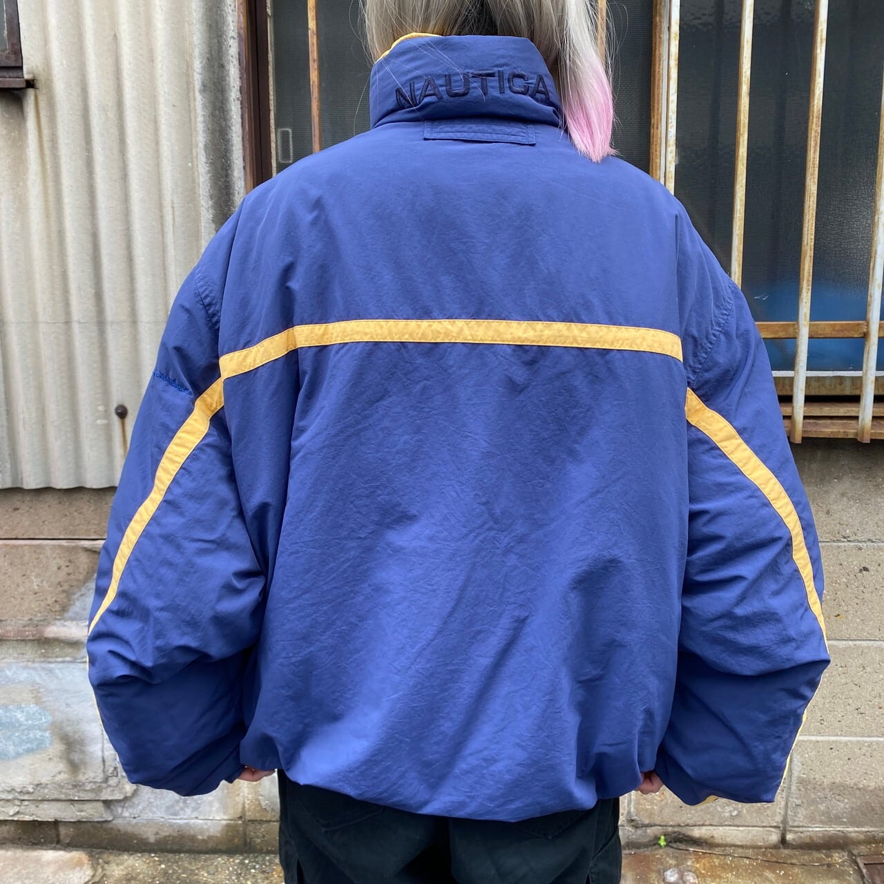 90年代 NAUTICA ノーティカ リバーシブル ダウンジャケット メンズXXL 