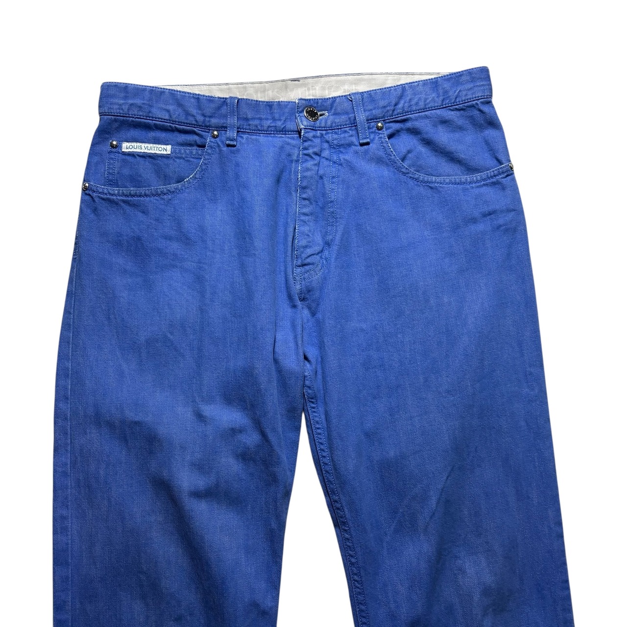 LOUIS VUITTON blue denim pants