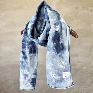 KNIT DENIM STOLE ［CRASH］