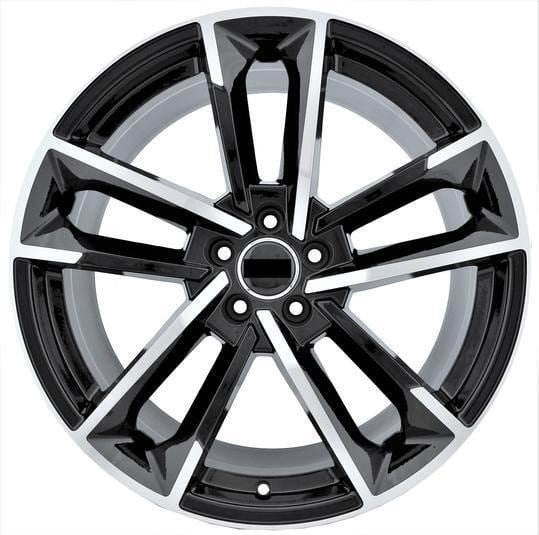 18インチ Black ホイール ( 4本セット ) アウディ A3 A4 A6 A8 S4 S6
