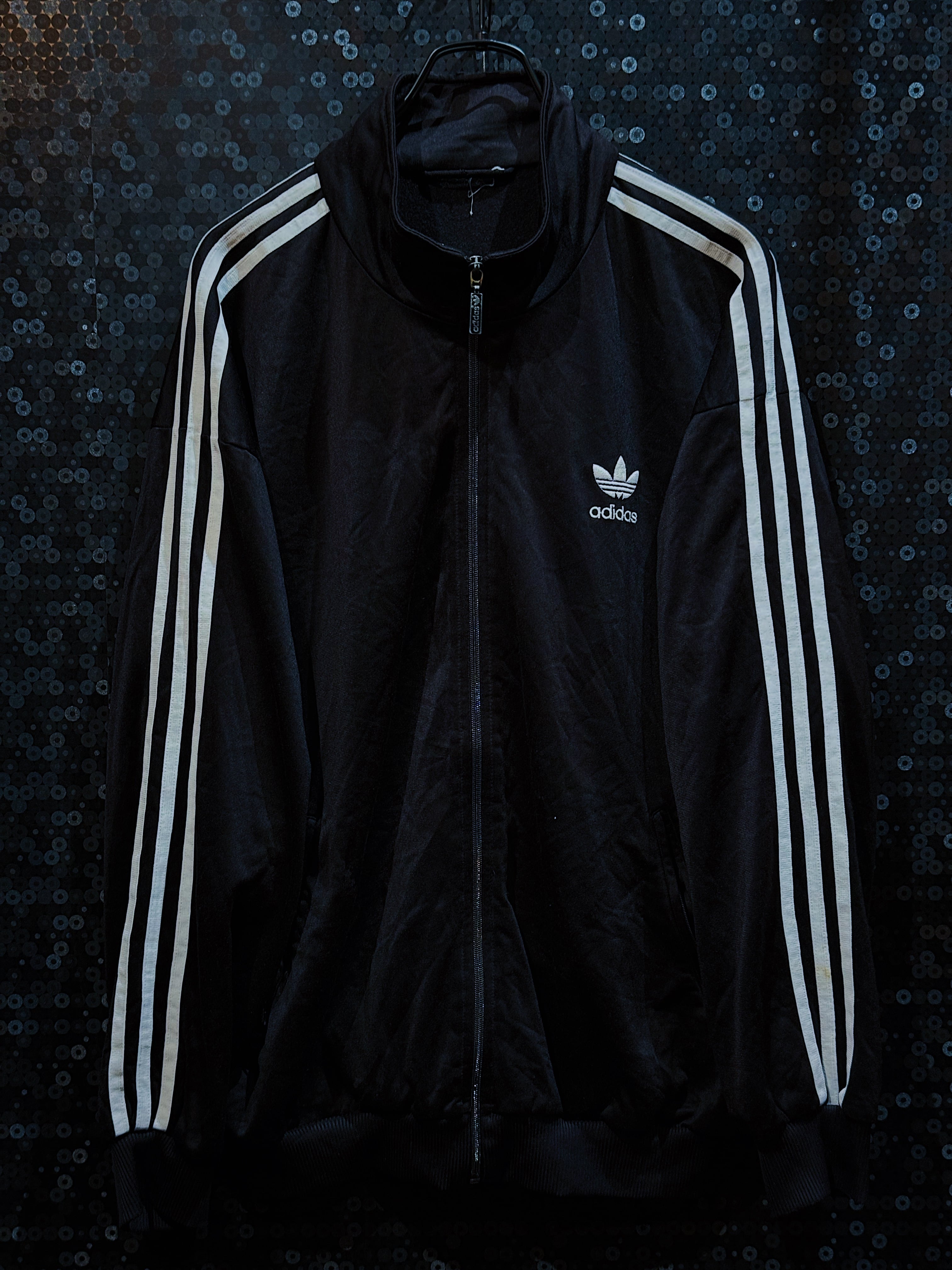 【ÆIEM】"adidas original"vintage trefoil logo Black track jacket