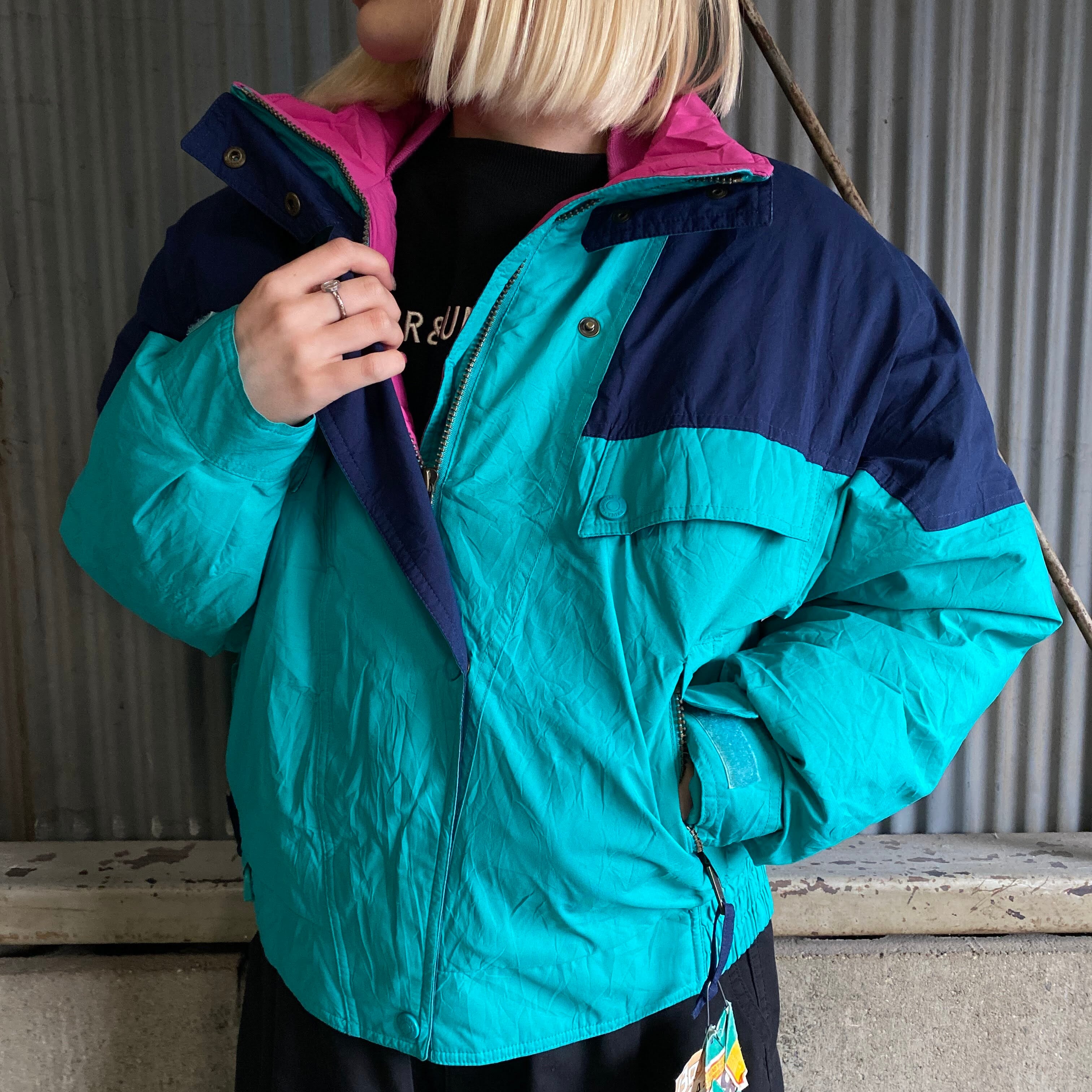 90年代 Eddie Bauer エディーバウアー GORE-TEX ナイロン ダウン 