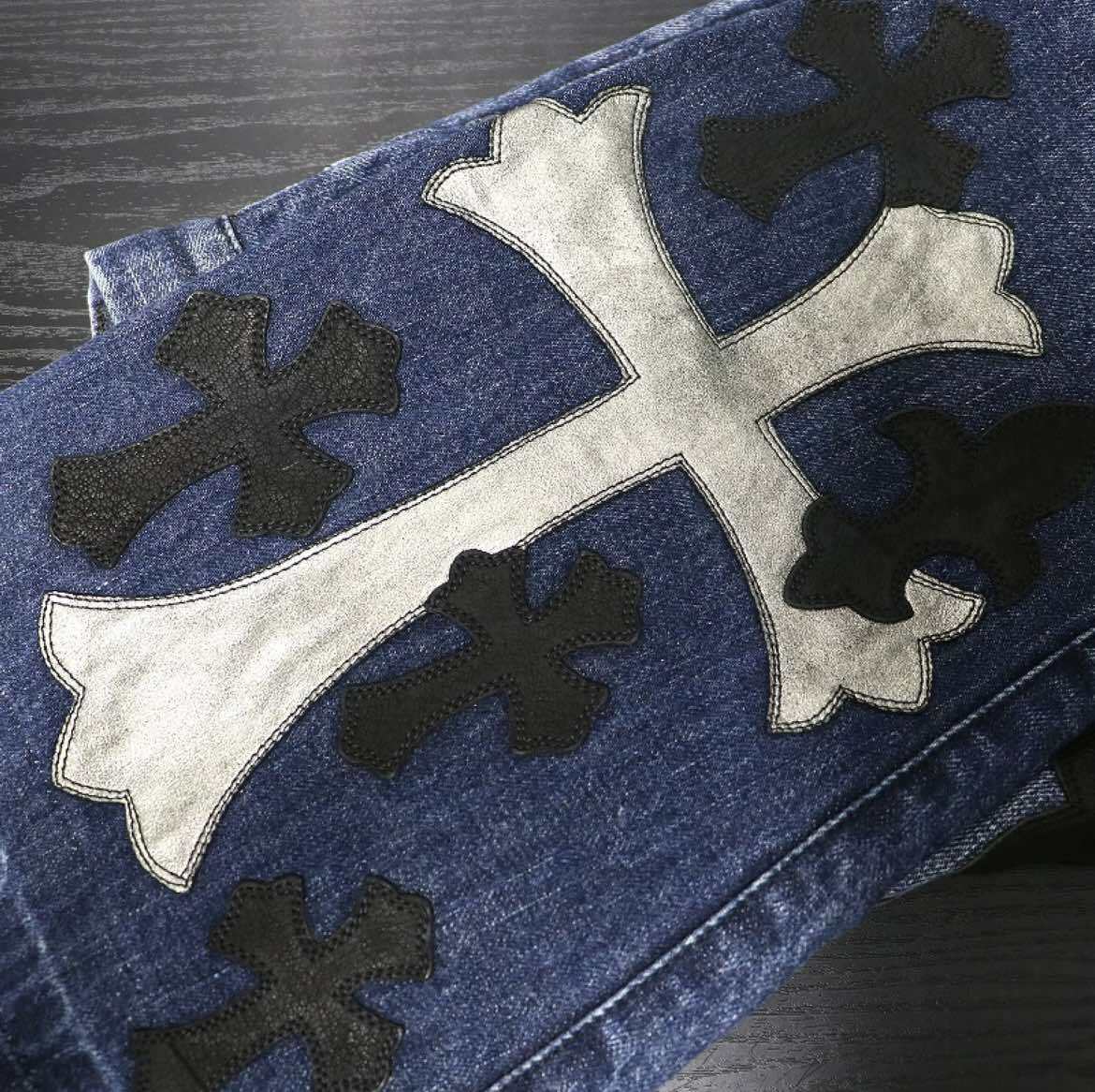 CHROME HEARTS クロムハーツ【カスタムオーダー】ラージCHクロスパッチ