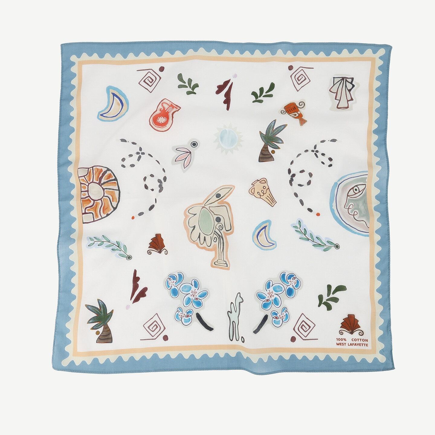printed pattern scarf m-0060