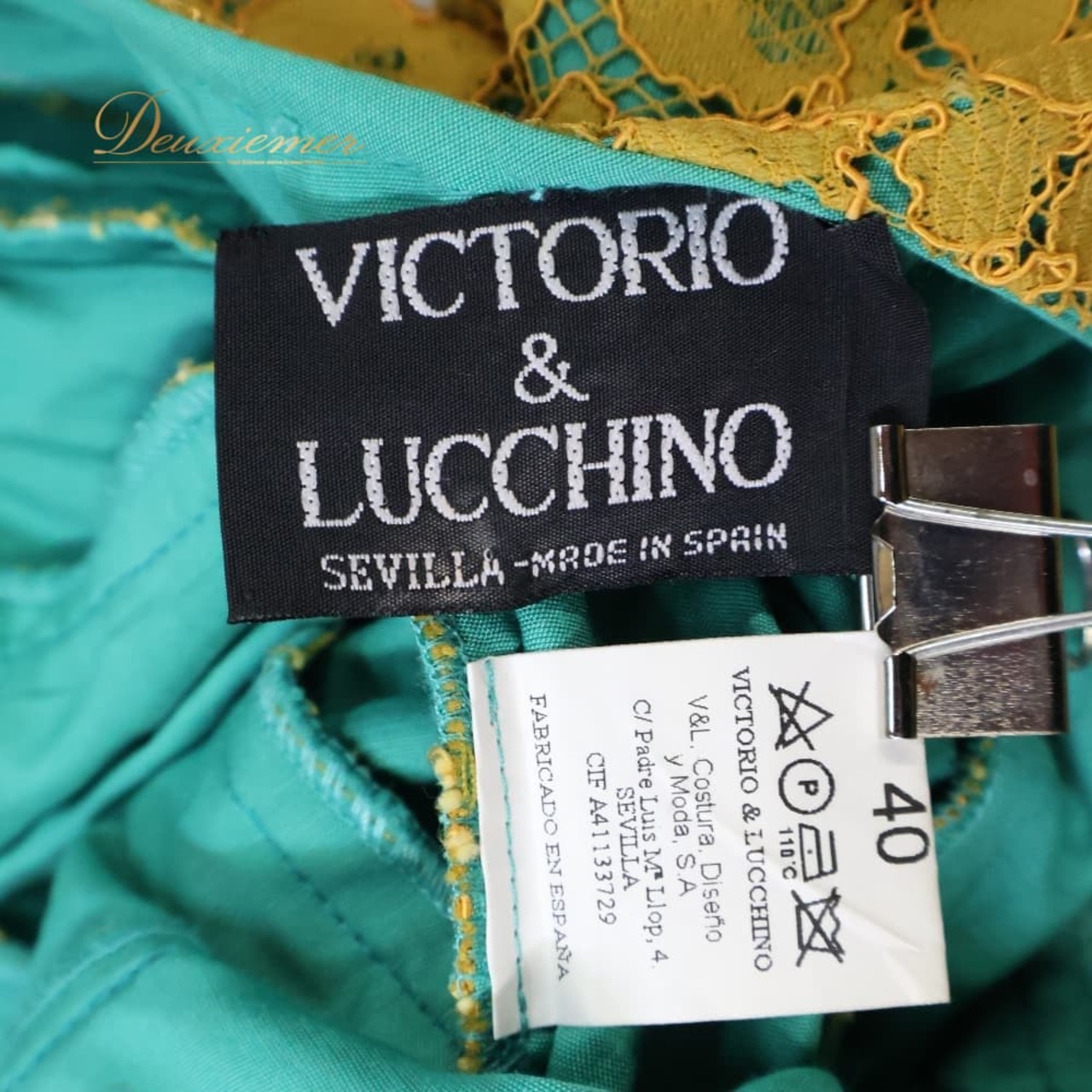 フラメンコ 衣装 VICTORIO＆LUCCHINO ドレス ワンピース ブルー系 グリーン系 イエロー系 からし 青 緑 レース ボランテ フリル ダンス パーティ 発表会 かわいい 総レース 舞台衣装 ダンス衣装