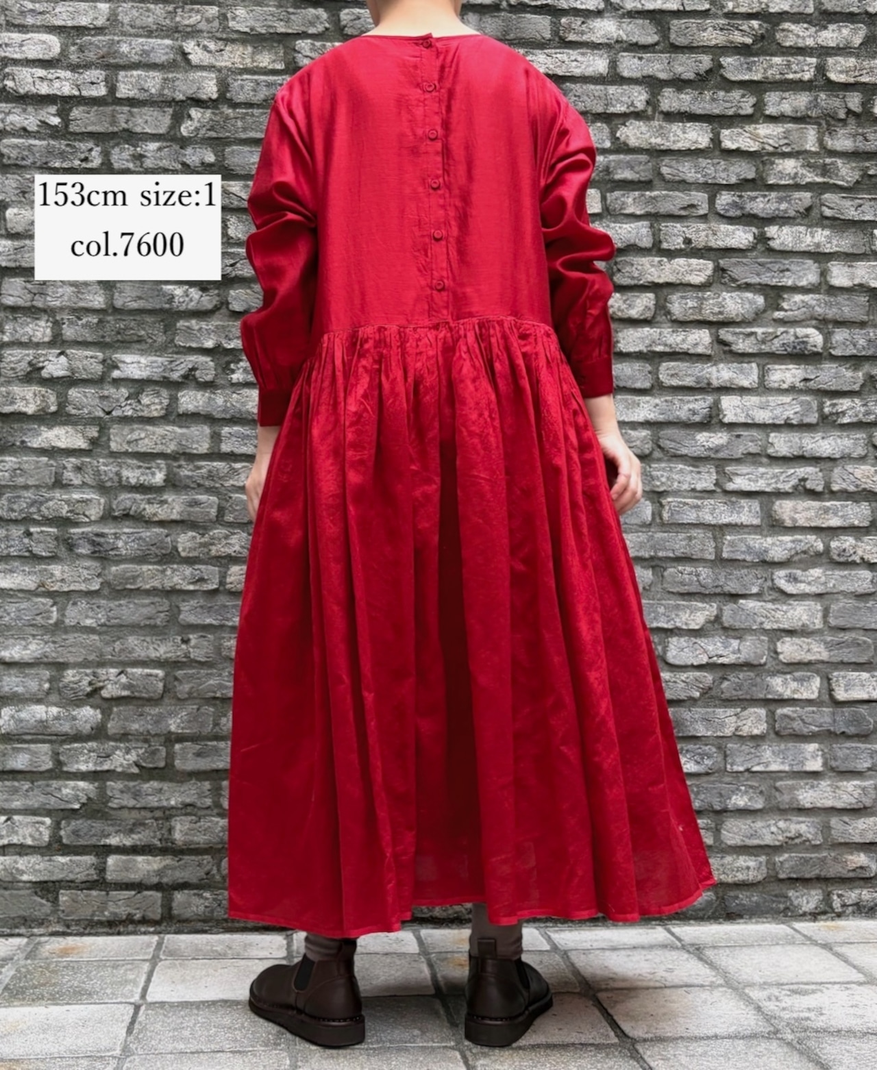 11月中旬入荷予定:maison de soil (メゾンドソイル) NMDS25544COTTON/SILK RAJASTHAN GATHERED DRESS