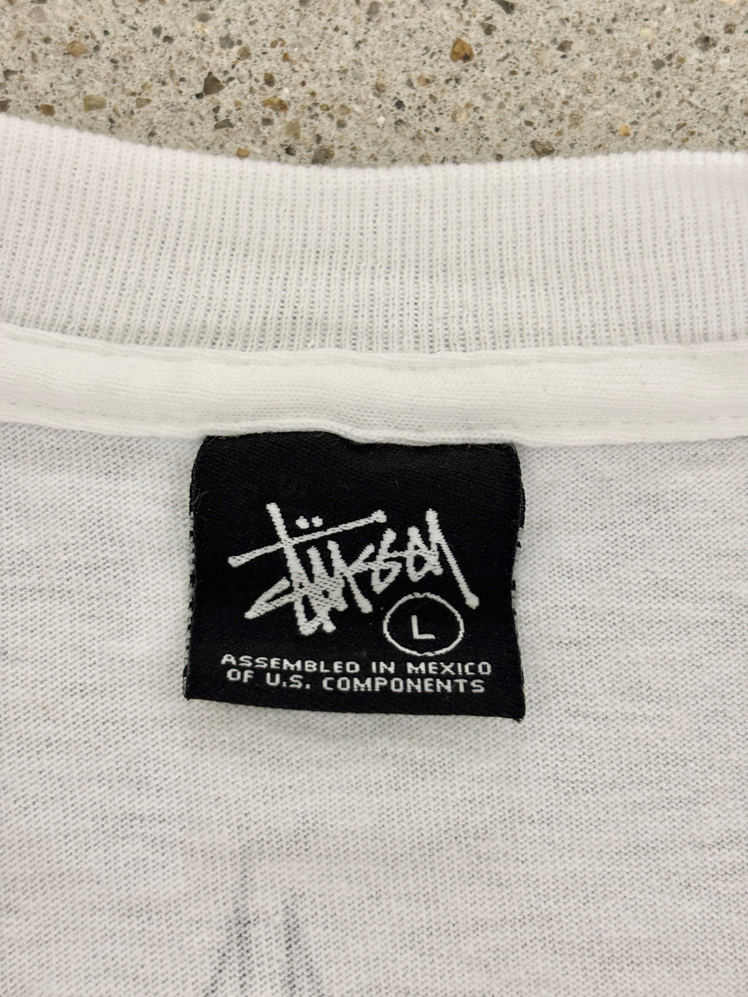 00s OLD STUSSY × 7STARS/Skull & Brush Tee/2006年/L/スカルプリントT