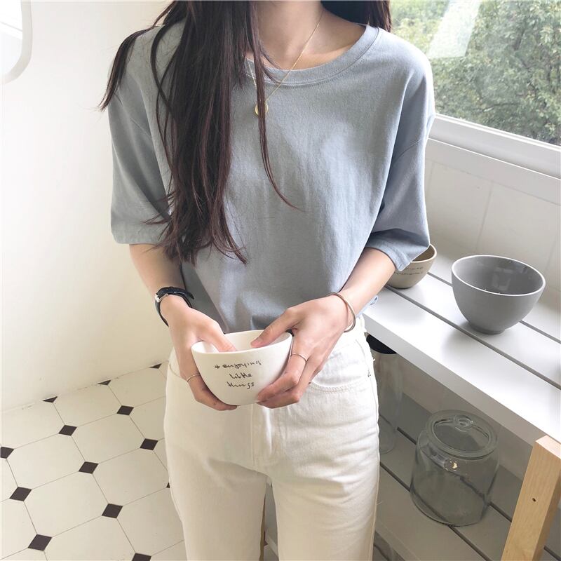 2020年春夏新バージョンのルーズホワイト半袖Tシャツボトミングシャツ、女性の潮流 1号婦人62490377571