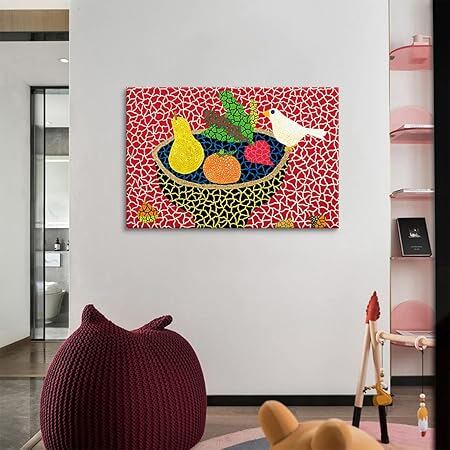 アートパネル 草間彌生 ポスター鳥 絵画 北欧 現代 モダン アート