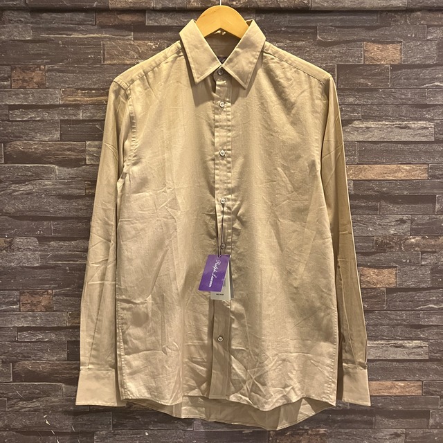 【NEW】RALPH LAUREN PURPLE LABEL COTTON SHIRT BEIGE
