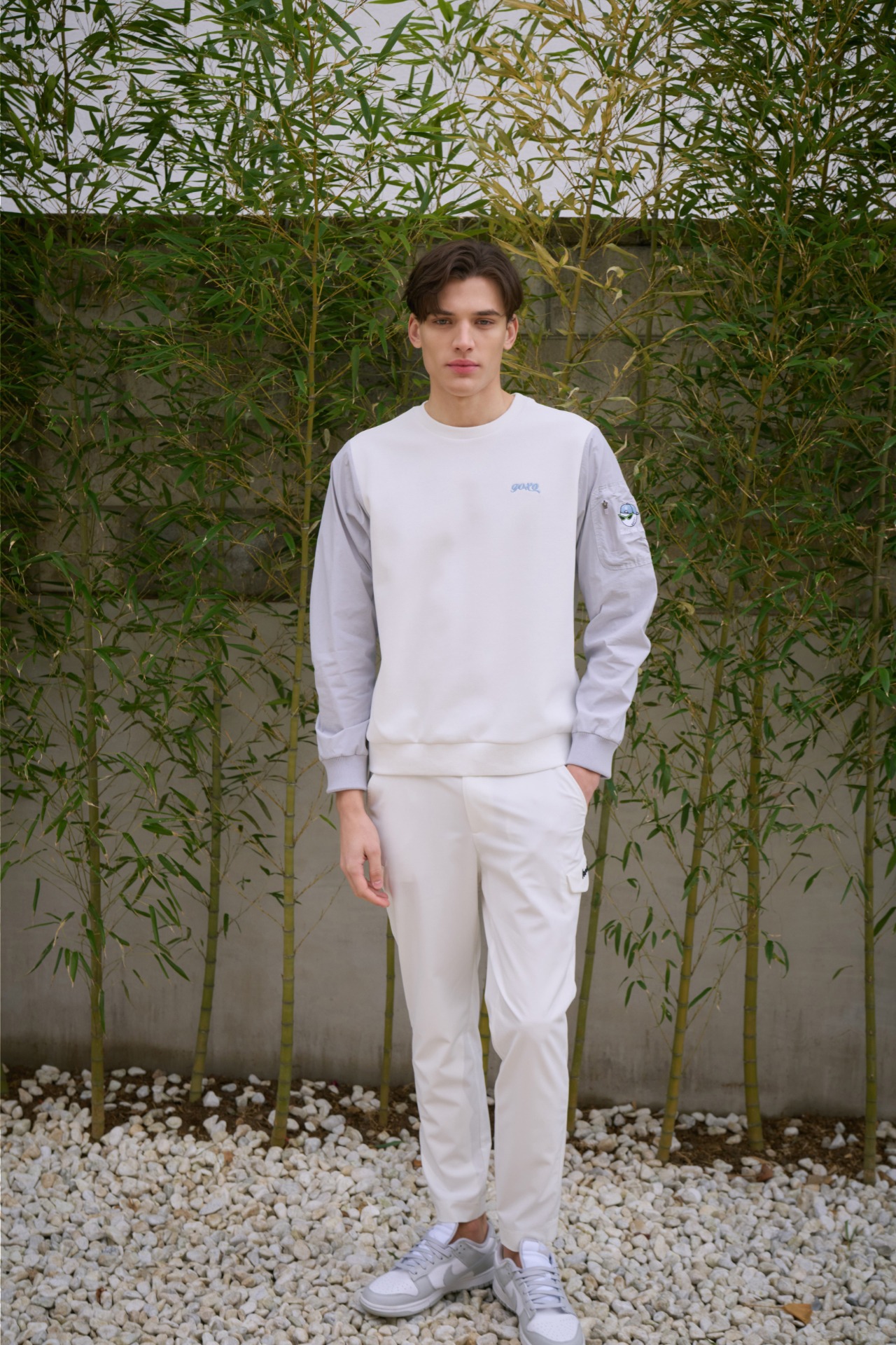 GOXO ゴーエックスオー スワッグボールウーブンハイブリッドマンツーマン ホワイト