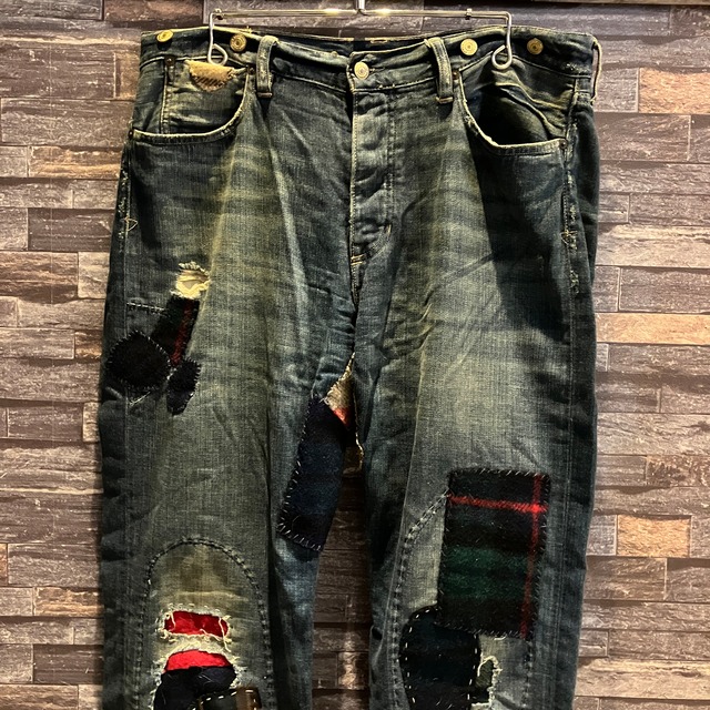 RALPH LAUREN PATCHWORK DENIM PANT