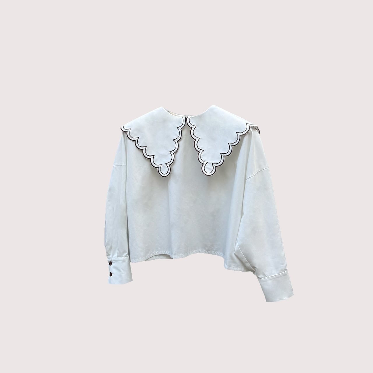 LINKABLE リンカブル ボリュームブラウス ホワイト TOPS | LINKABLE