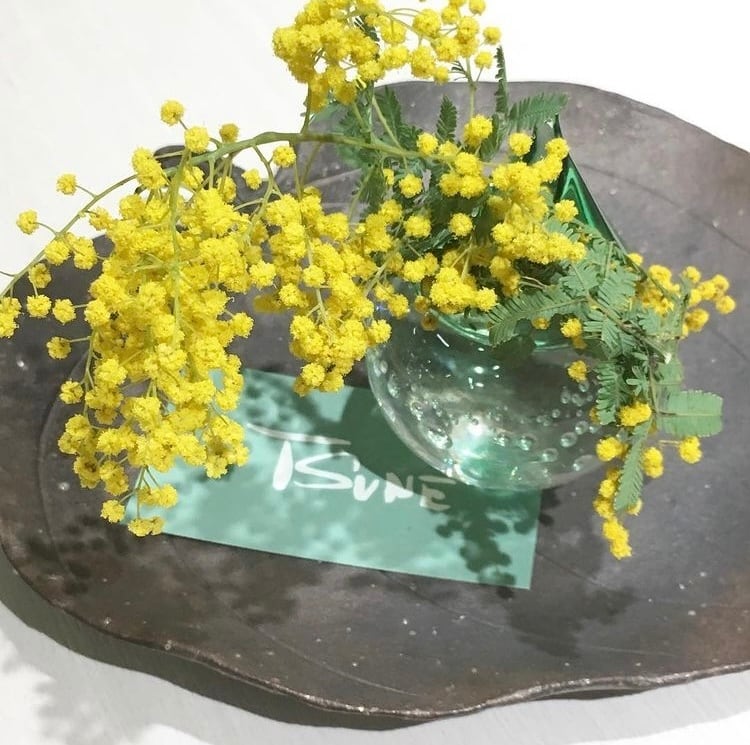 花器(高さ 9 cm)雫花器 グリーン S | TSUNE;田中恒子の器 オンラインストア