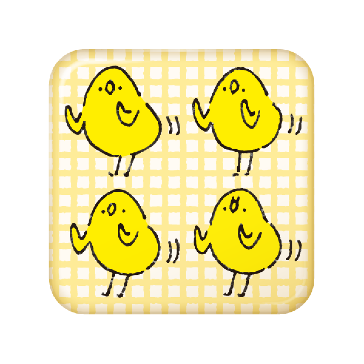 缶バッジ 角型 小（37mm）