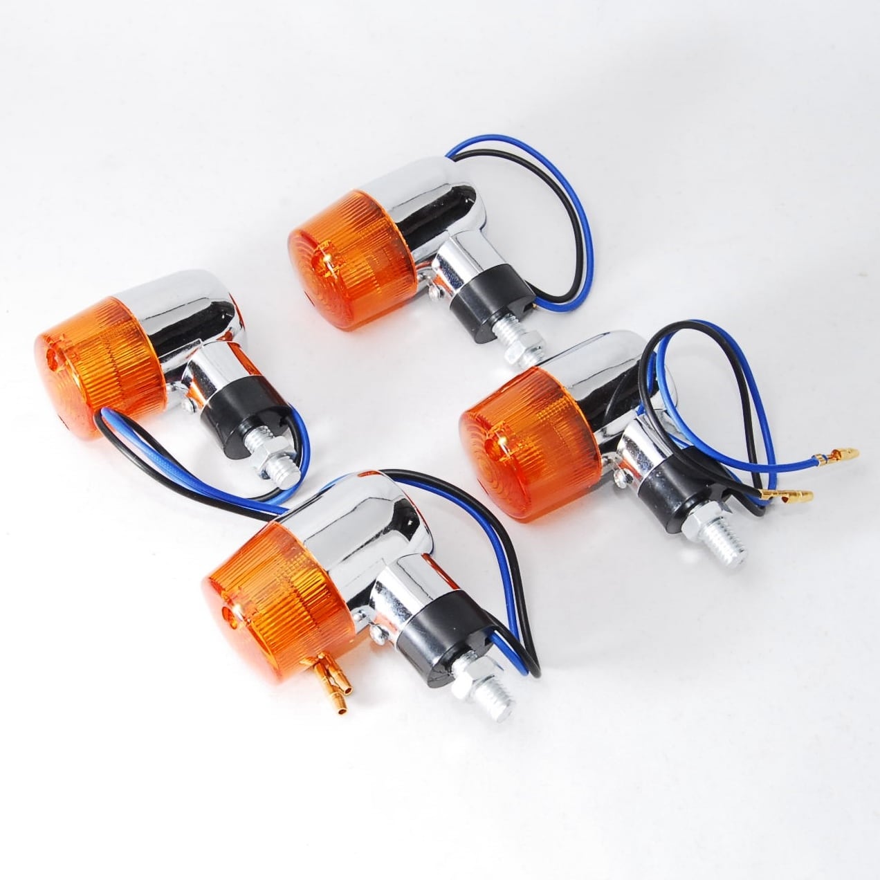 ヨーロピアン ウィンカー 角型/オレンジ/ブラック 4個 送料無料