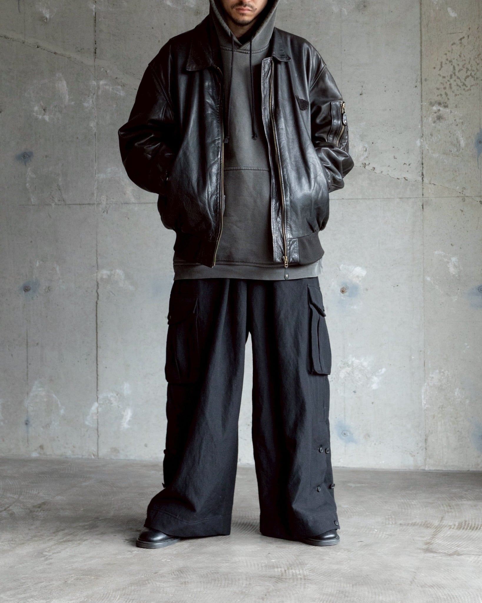 O-project 2025FW “CARGO TROUSERS / WASHED WOOL LINEN TWILL” COLOR