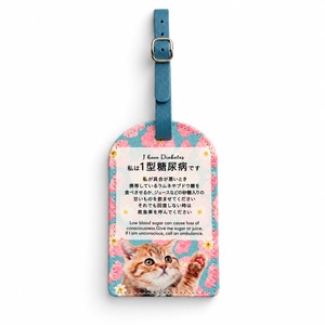 Soft Faux leather Pass case “qun qun cat♡”