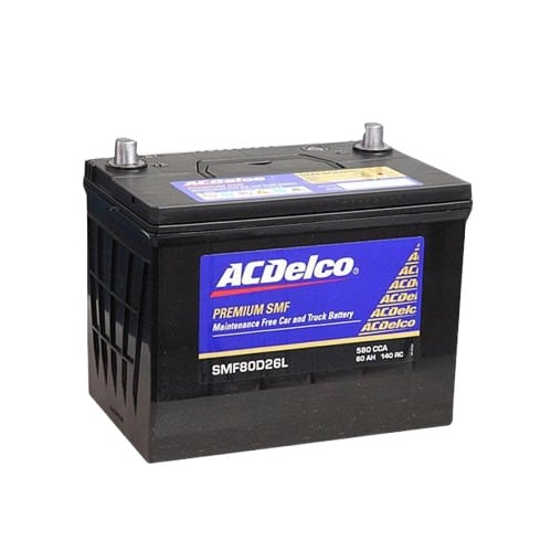 【個人宅配送不可、法人様ご住所宛のみ配送可】ACデルコ メンテナンスフリーバッテリー SMF80D26L AC delco