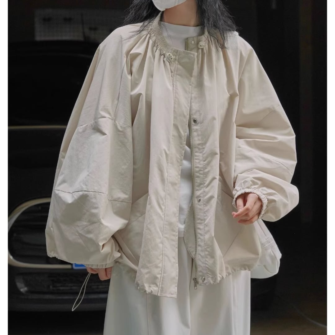 mountain-inspired oversized sports jacket(SN072)