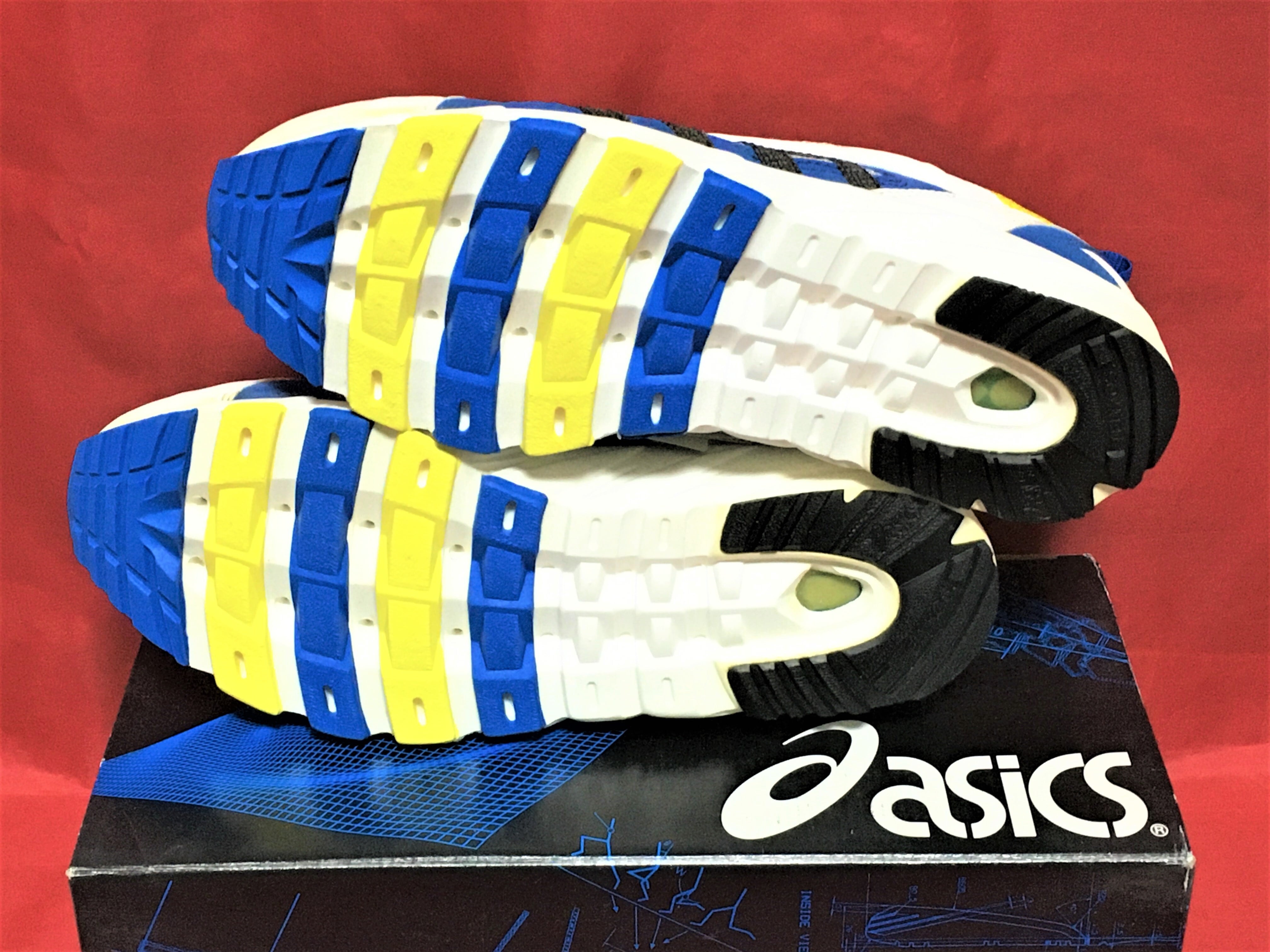 よっしーです ASICS（アシックス）TJG 617 スカイセンサースラッシュ 白/黄色/青