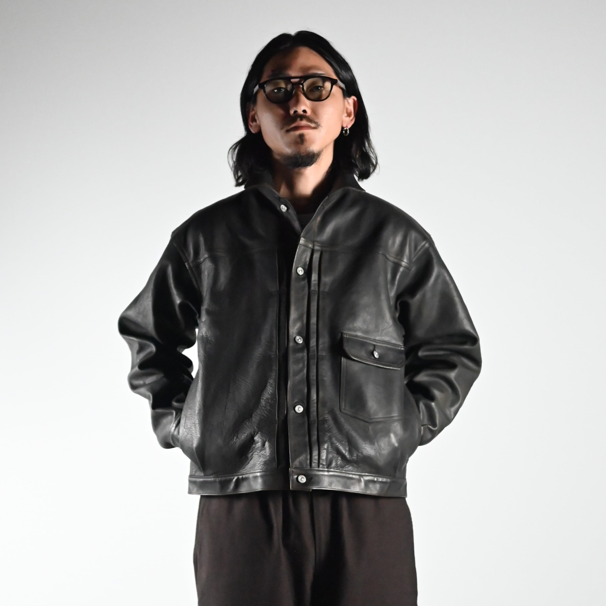 OLD JOE(オールドジョー)PATINA HORSE-HIDE RIVETED JACKET,THE DAY