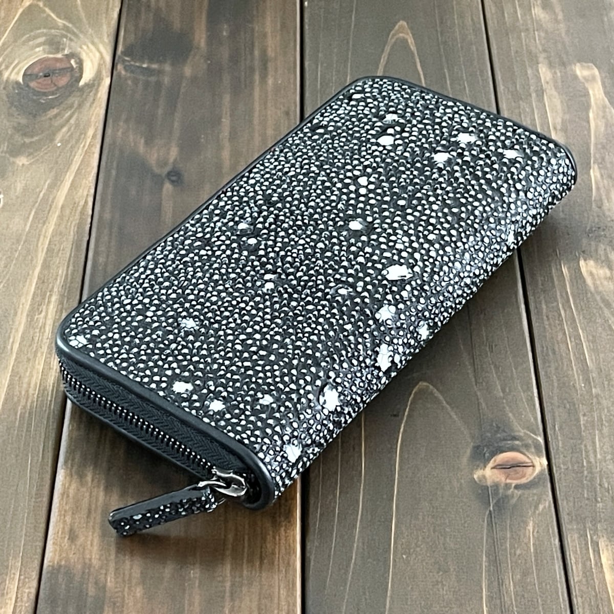 スタースティングレイ × リザード 長財布 ブラック | CUERO DELICADO