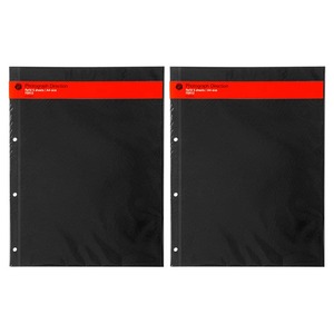 【特価処分】[デルフォニックス]【2点セット/10枚入り】PDフォトアルバム リフィル粘着ML（ブラック）