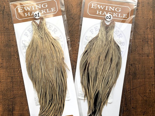 【EWING】DRY FLY COCK HACKLE シルバーバジャー