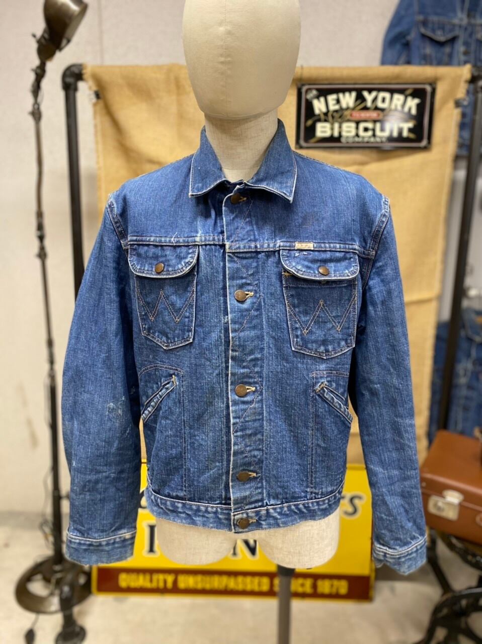 USED vintage wranglerラングラー 124MJ denim jacket | magazines webshop powered by BASE 【国内廃番】 値下げ60S wrangler 124mjデニムジャケット Gジャン ビンテージ Gジャン/デニムジャケット