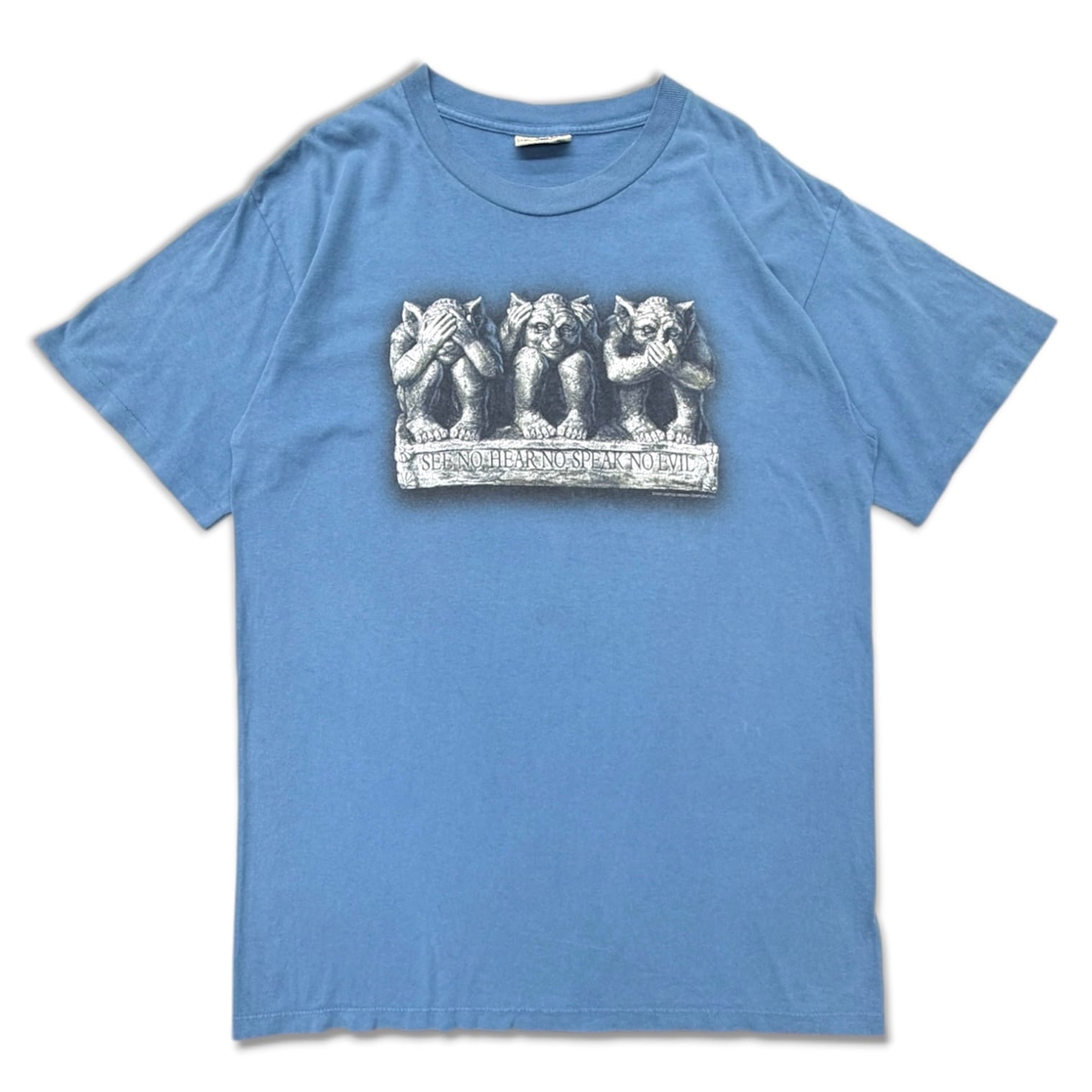 【VINTAGE】90’s SEE NO, HEAR NO, SPEAK NO EVIL ガーゴイル Tシャツ USA製