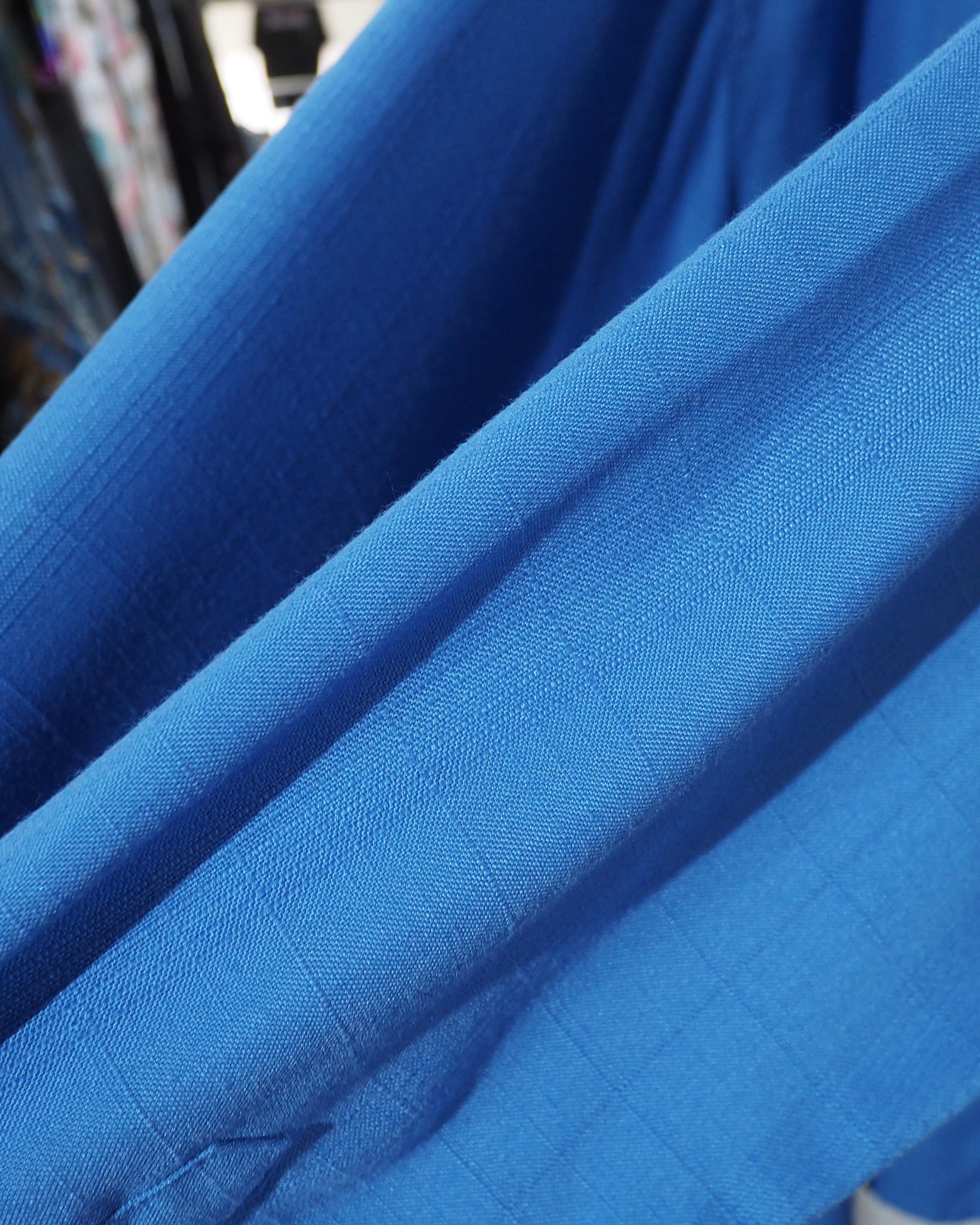 1990s " John Blair " Beautiful Light Blue color vintage Over silhouette No collar shirt