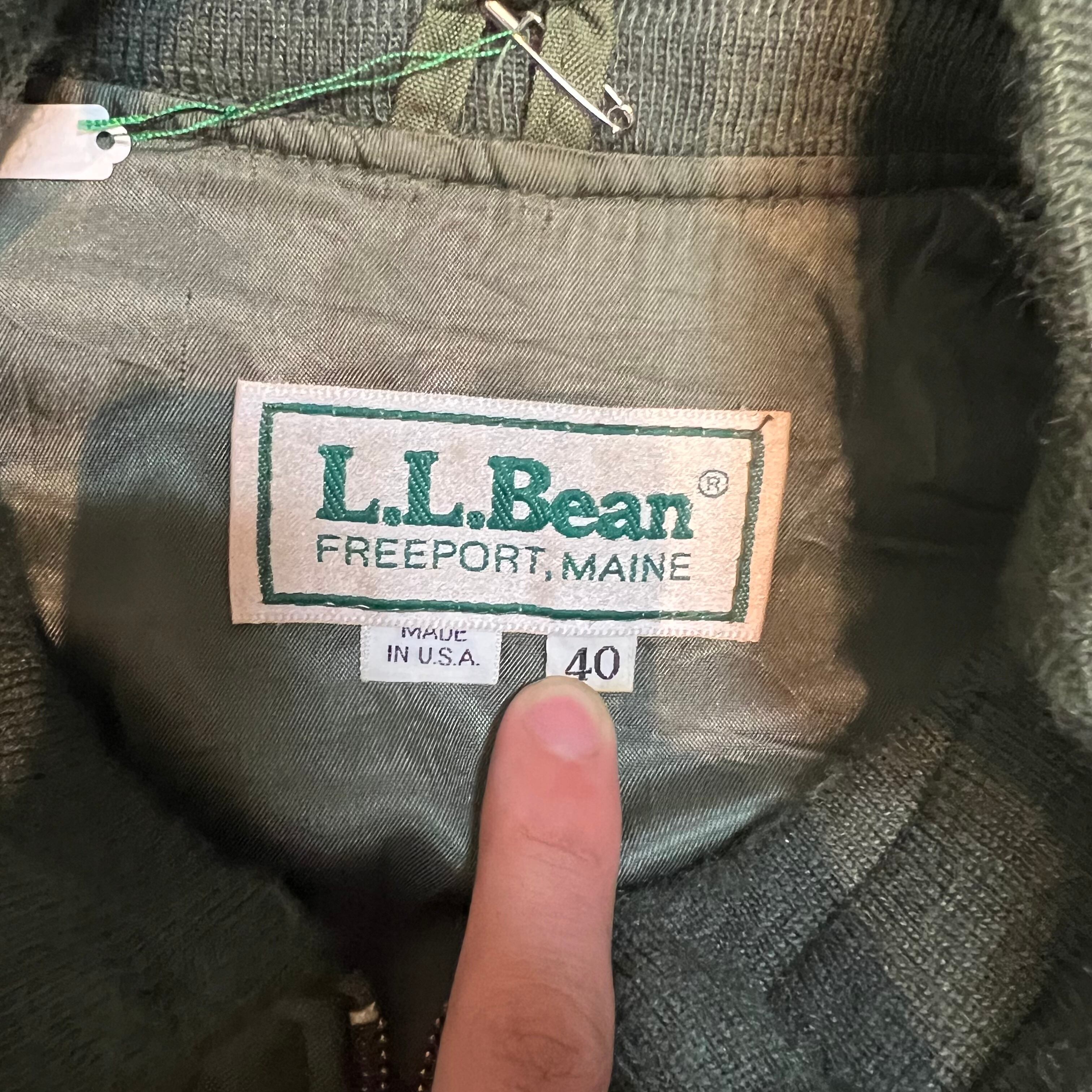 LLBEAN nylon g8 military jacket apricot