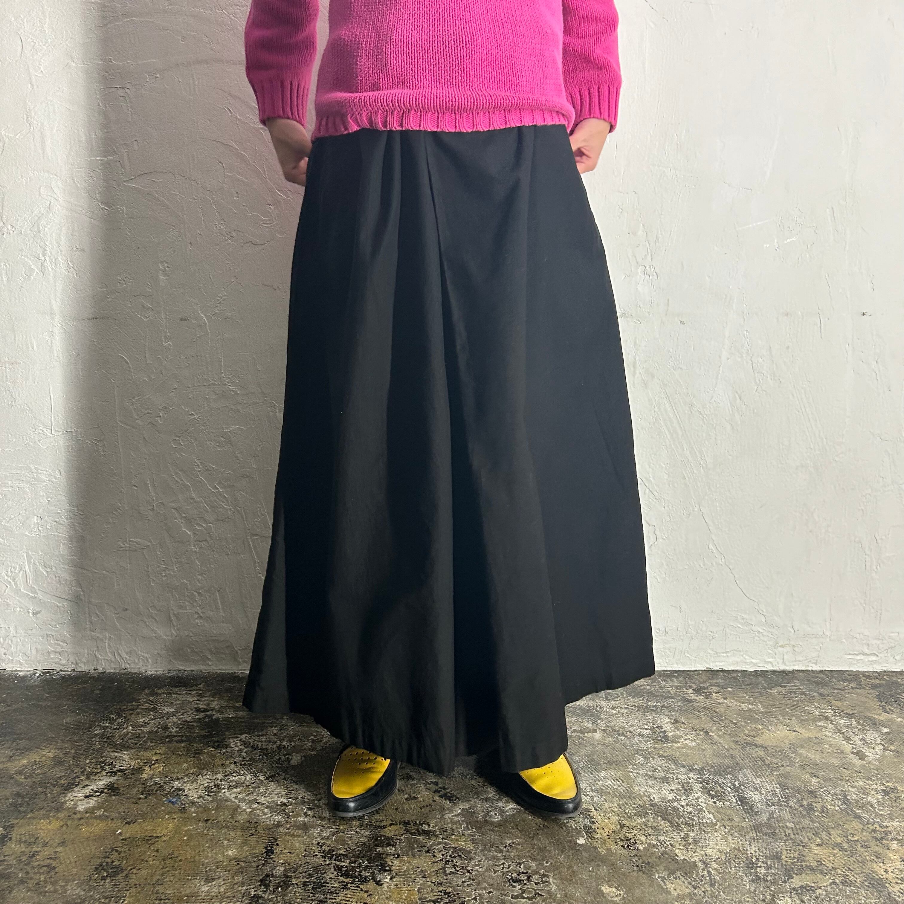 20SS BLACK Scandal Yohji Yamamoto Easy Skirt Pants
