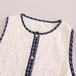 2色/レース刺繍チェックアシメベスト ・12166
