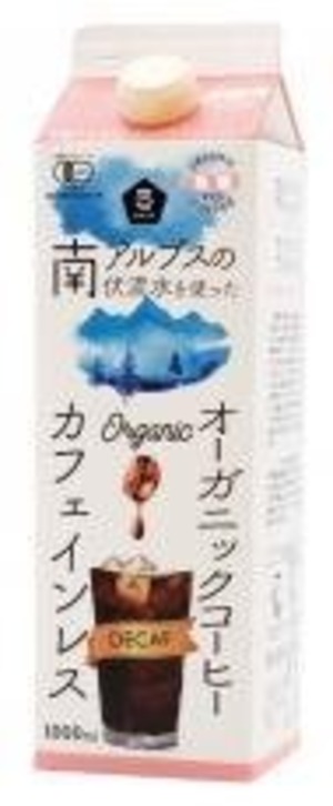 オーガニックアイスコーヒー(カフェインレス)無糖 1000ml　ムソー