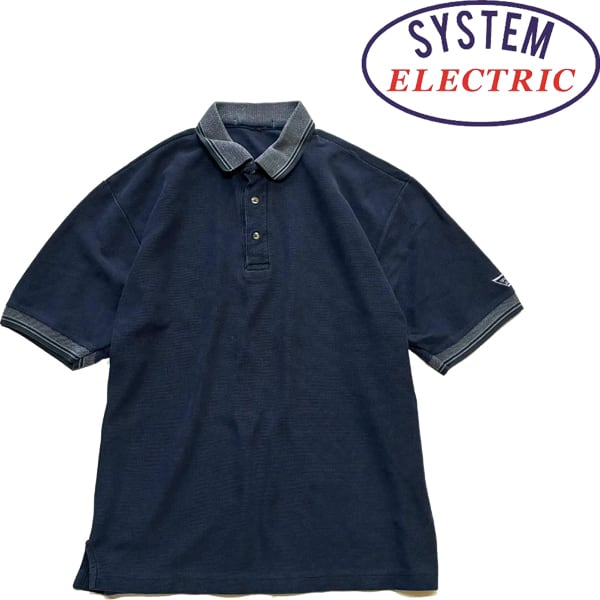 1点物◇System Electric企業ロゴ半袖ポロシャツ古着メンズL/XL