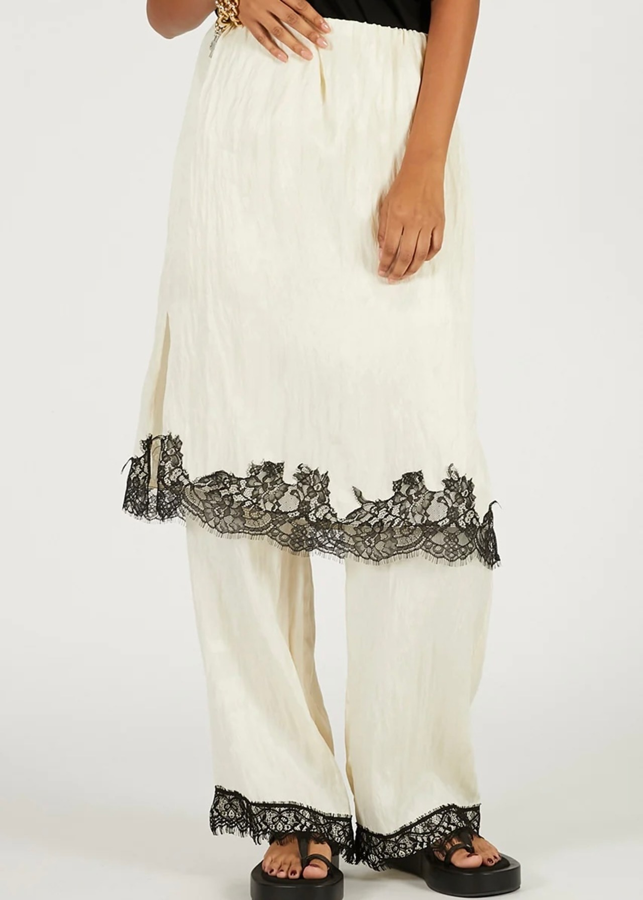 【26SS】PRANK PROJECT プランクプロジェクト / Trim Lace 2WAY Pants / パンツ - 3