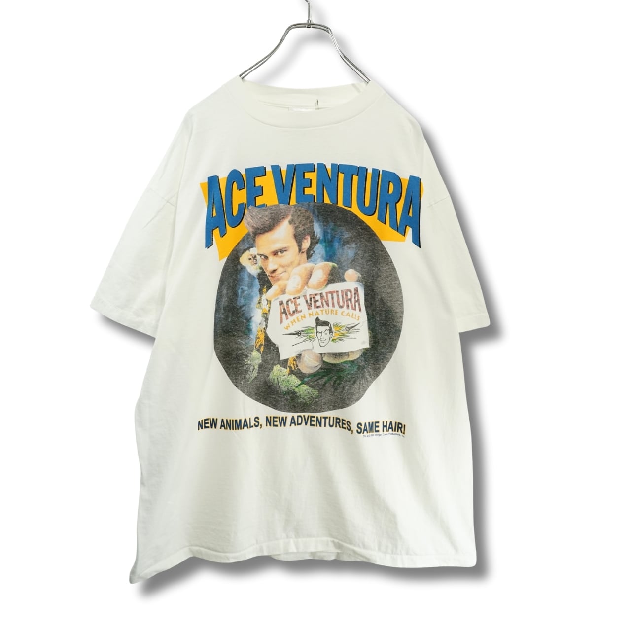 LA発日本未発売ACE VENTURA PET エースベンチュラ Tシャツ ACE VENTURA エース ベンチュラ ムービー Tシャツ ホワイト XL｜NA341