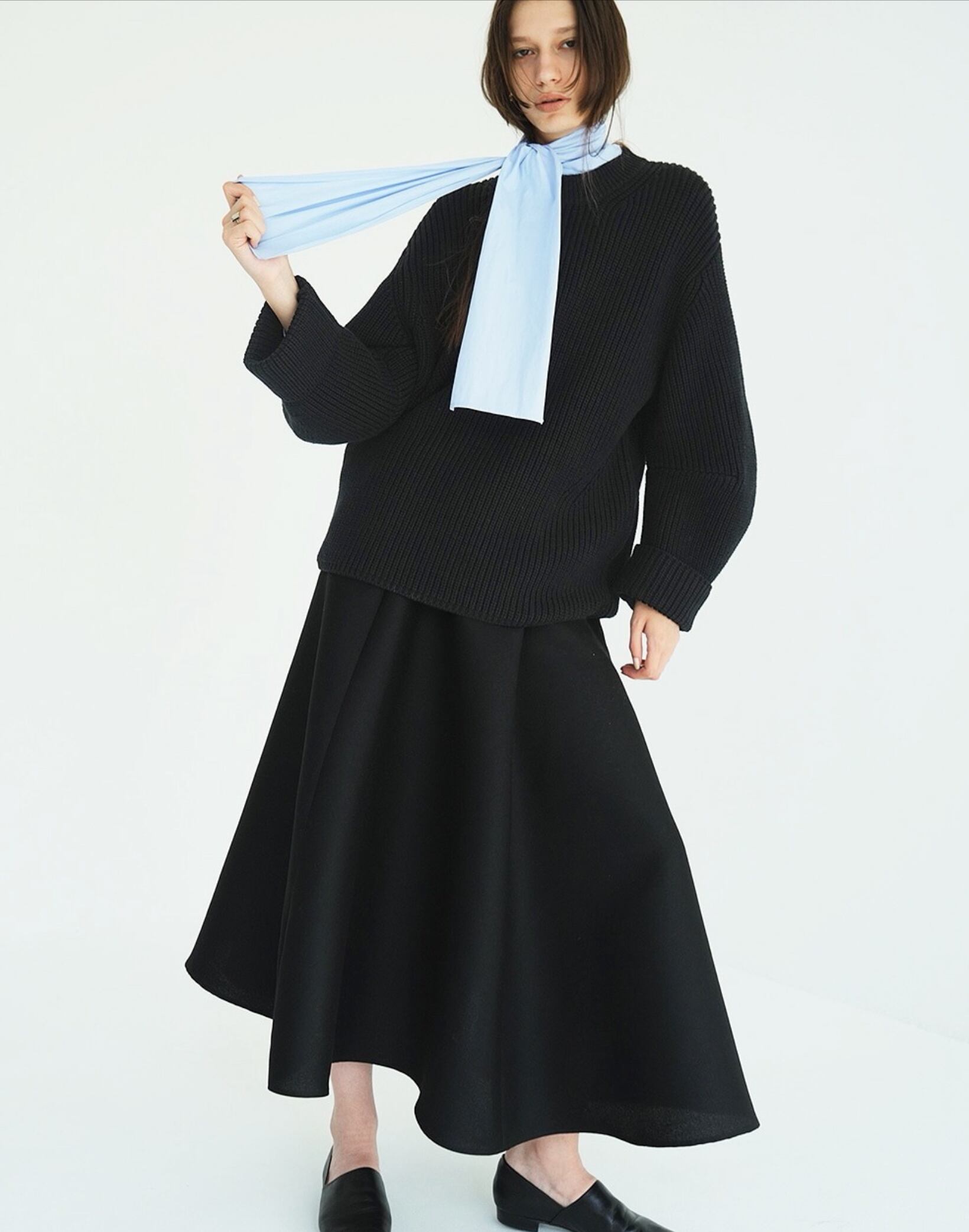 CLANE OVER FORM SLEEVE KNIT TOPS | FLICKA ASHIYA