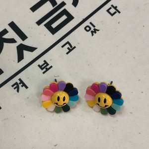 flower pierce　韓国　ピアス　個性　お花