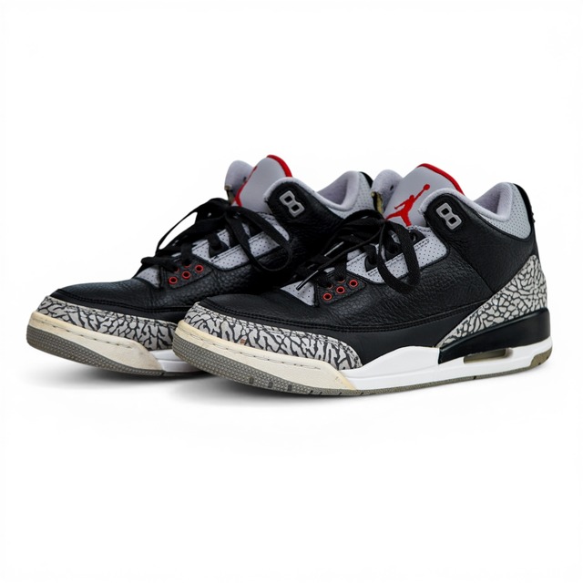 NIKE ナイキ Air JORDAN3 エアジョーダン 3 RETRO OG US8.5 ブラック 中古