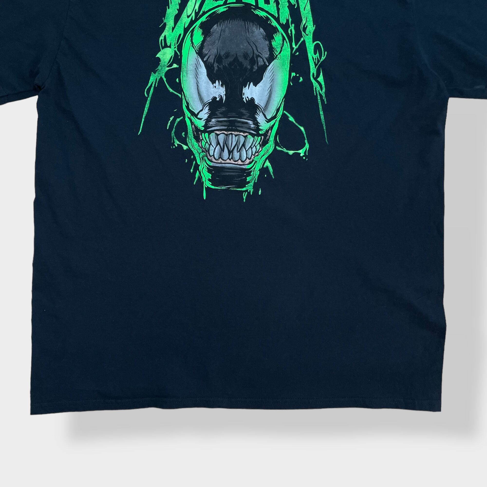 MARVEL】2XL ビッグシルエット ヴェノム VENOM ロゴ プリント