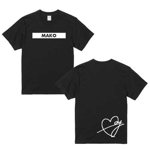 マコ NiziU ニジュー Tシャツ 男女兼用 綿100％ ブラック 韓流 グッズ