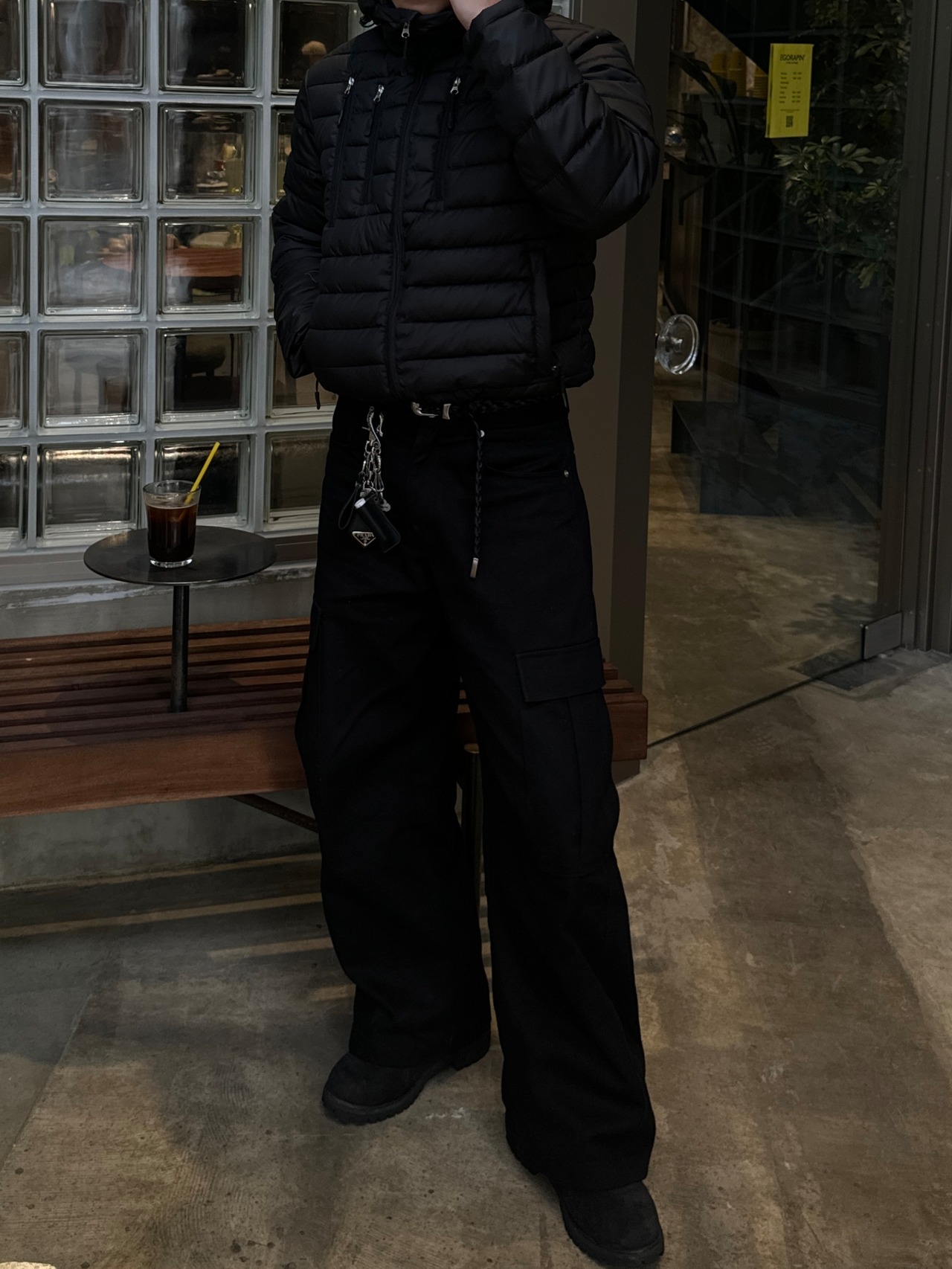 Lightweight Cropped Hooded Puffer Jacket (3color) - 8