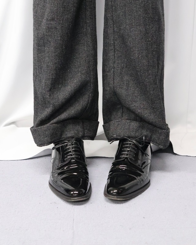 【Dior】patent leather lace up shoes